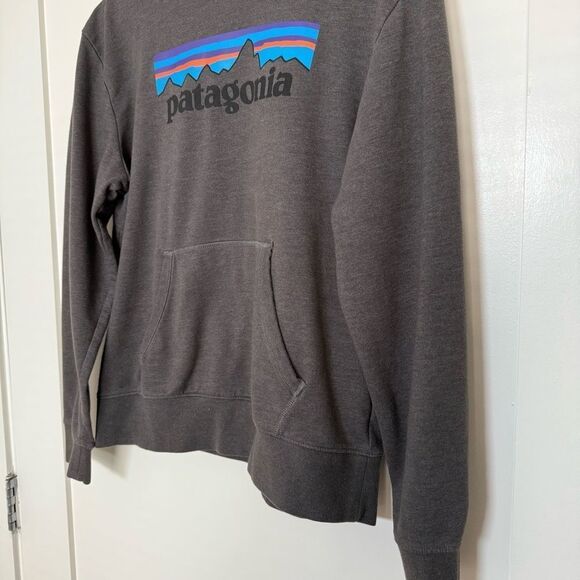 Patagonia Kids Youth Hoodie Sweatshirt Size XXL Gray Graphic Print Logo Outdoor - Picture 3 of 13